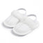 White Cotton Plush Simple Fashion Versatile Fur Slippers SLP8015B